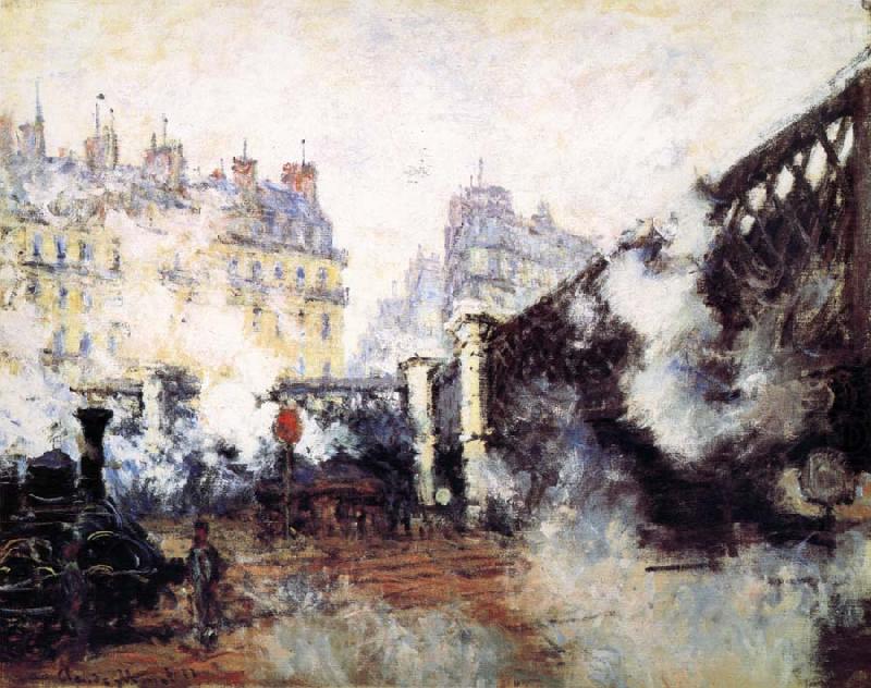 Claude Monet Le Pont de L-Europe,Gare Saint-Lazare china oil painting image